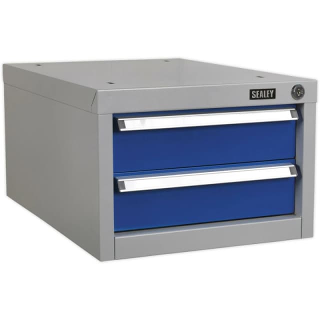 Loops Double Slim Drawer Unit - Suits ys02557 ys02560 & ys02562 Industrial Workbenches Multi