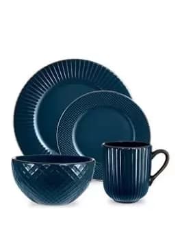Tower Empire 16 Piece Dinner Set In Blue