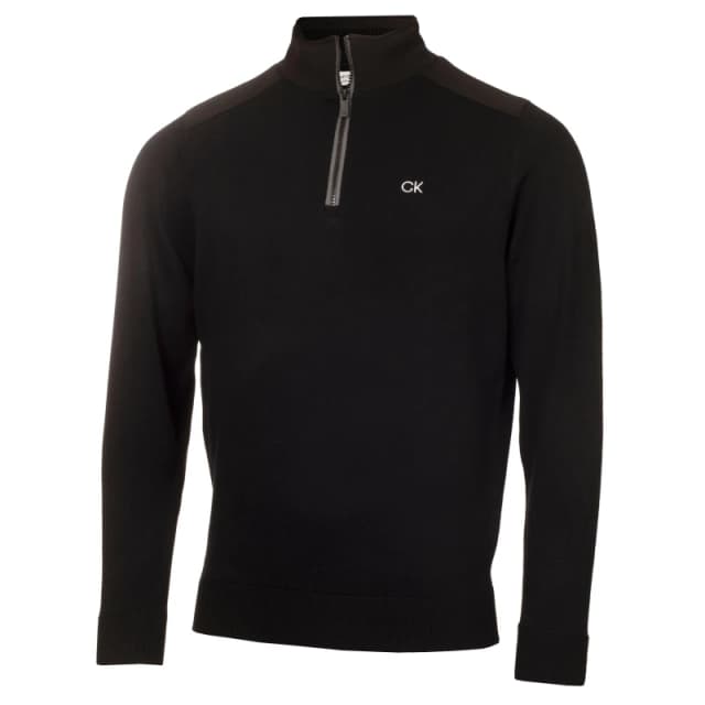 Calvin Klein Golf Mens Half Zip Jumper Black male Small