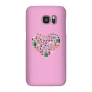 Pixel Sprites Heart Phone Case - Samsung S7 - Snap Case - Gloss