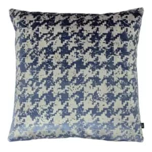 Nevado Velvet Jacquard Cushion Indigo/Royal