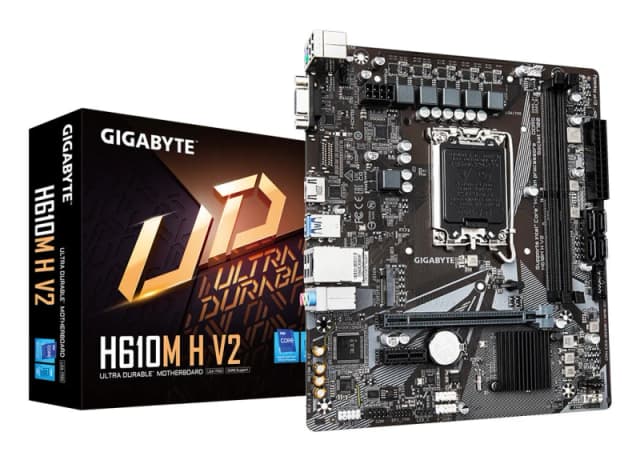 Gigabyte H610M H V2 mATX Motherboard for Intel LGA1700 CPUs