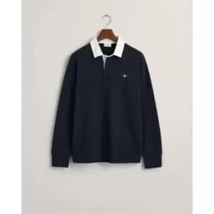 Gant Reg Shield Heavy Rugger Evening Blu - Blue