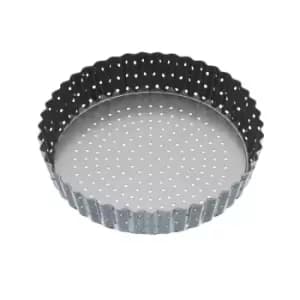 MasterClass Crusty Bake Fluted Round Flan Quiche Tin 18cm Black