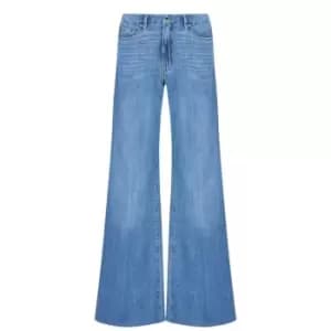 GOOD AMERICAN Good Waist Palazzo Jeans - Blue