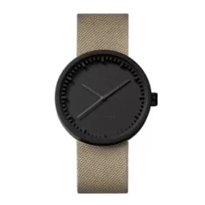 Leff Amsterdam LT71013 D38 Black Tube Sand Cordura Wristwatch