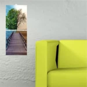 J4 Multicolor Decorative MDF Painting (2 Pieces)