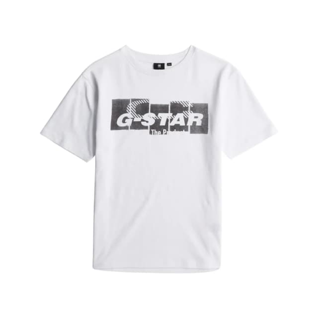 G-Star Kid's T-Shirt G-Star boxy Blanc Unisex 10 ans
