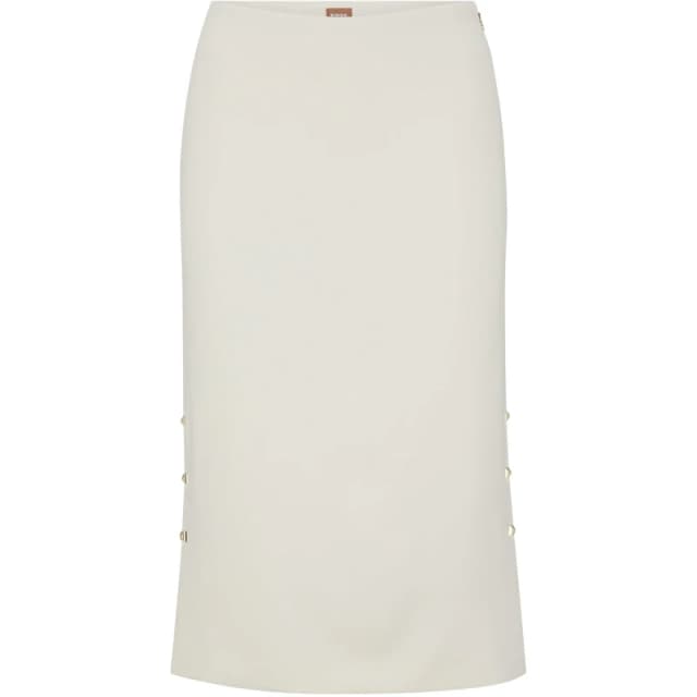 Boss Womens Vevoka Tailored Pencil Skirt Open White female 6 (XS)