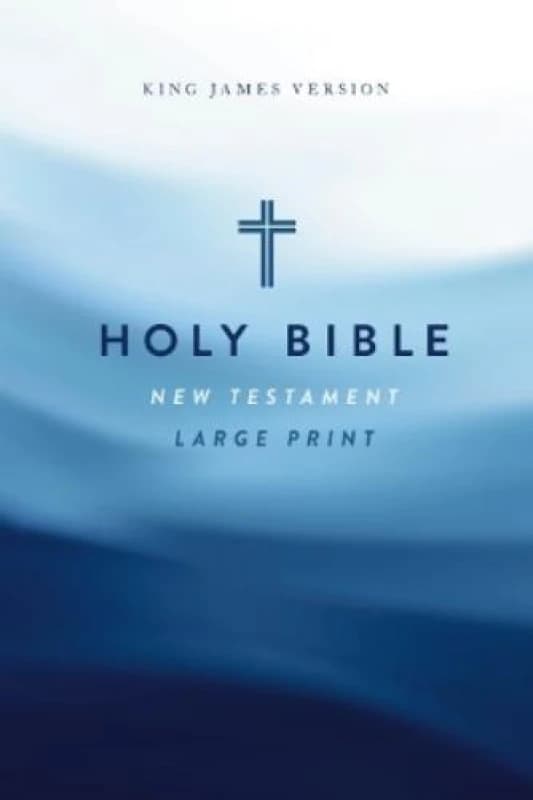 KJV Large Print Outreach New Testament Bible, Cross Softcover, Comfort Print Paperback / softback