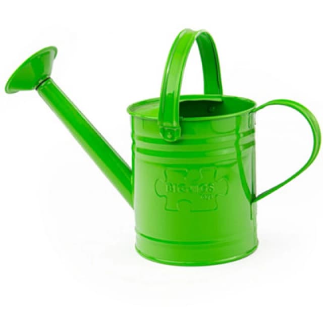Bigjigs Toys Children's Green Watering Can With Fixed Spout
