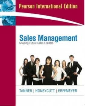 Sales Management by Jeff Tanner Book