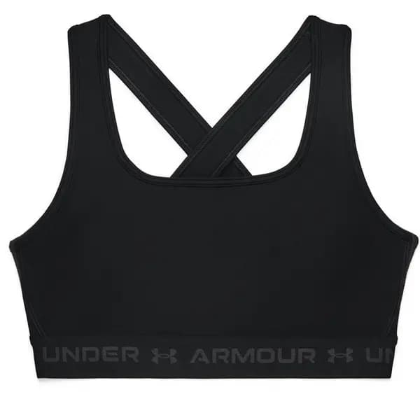 Under Armour Armour Medium Support Crossback Bra Womens - Black 10