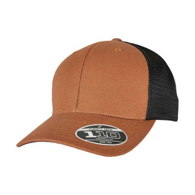 Flexfit Flexfit Men 110 Canvas Structured Trucker Cap in Camel Camel One Size Male 5063300286425