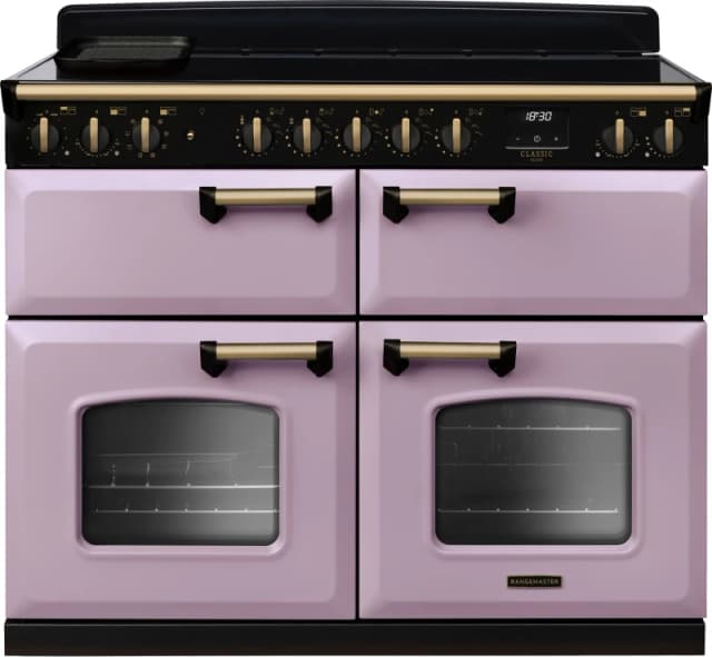 Rangemaster CLDLB110EIPHTH/AB1 Classic Deluxe BC 110cm Induction Range Cooker Antique Brass Trim 18422 - HEATHER CLDLB110EIPHTH/AB1