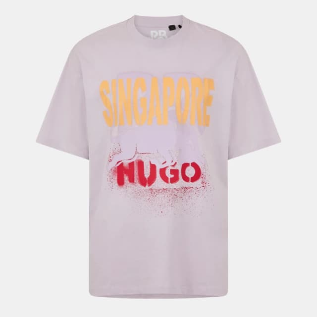 Hugo Mens X Racing Bulls Regular Fit T-Shirt Lt/Pstl Purple male S