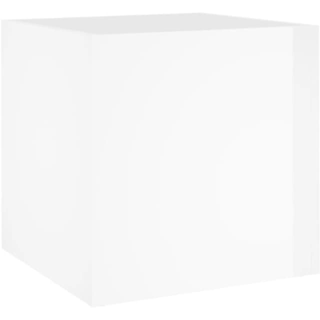 vidaXL Planter Box High Gloss White 40x40x40 cm, White 808798