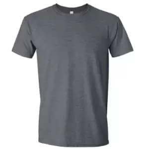 Gildan Mens Short Sleeve Soft-Style T-Shirt (S) (Dark Heather)