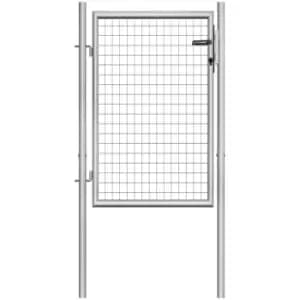 Vidaxl - Garden Gate Galvanised Steel 105x150cm Silver Silver