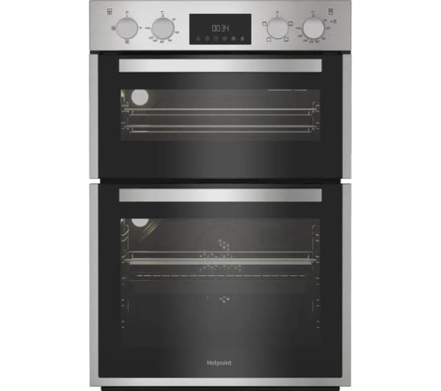 Hotpoint DIH 10D IX Built In Electric Double Oven - Stainless Steel - A/A Rated