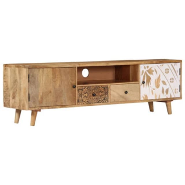 VIDAXL TV Cabinet 140x30x40cm Solid Mango Wood Vidaxl 249856