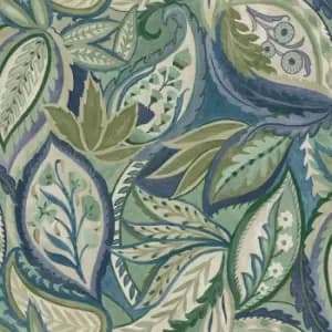 Holden Decor Paisley Leaves Blue Wallpaper