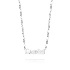 Daisy London Jewellery 925 Sterling Silver Gemini Zodiac Necklace Sterling Silver