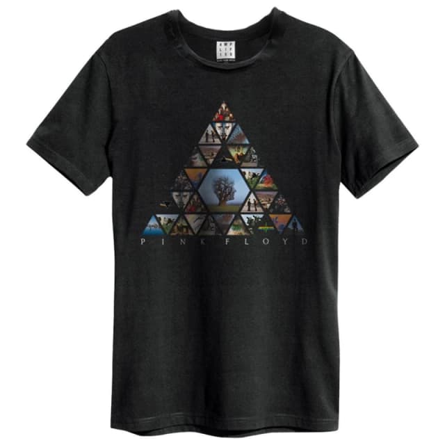 Amplified Amplified Men Triangle Pink Floyd T-Shirt in Black Size: X-Small Black XS Male 5063852061969