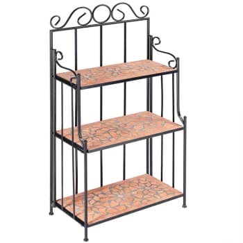 Deuba - Wall Rack Shelf Metal Garden Shelving Plant Pot Display Storage Planter Patio Model 1
