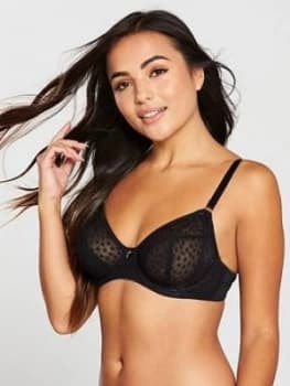 Freya Starlight Underwired Hero Balcony Side Support Bra - Black, Size 32, Women