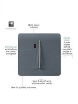 Trendiswitch 45A Switch With Neon Warm Grey