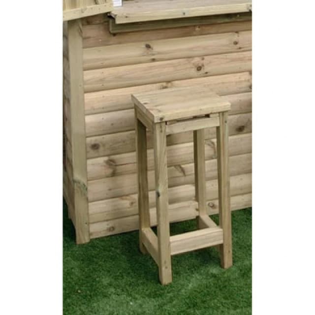 Churnet Valley Garden Furniture Ltd Garden Bar Stool - Timber - L38 X W36.5 X H80 Cm