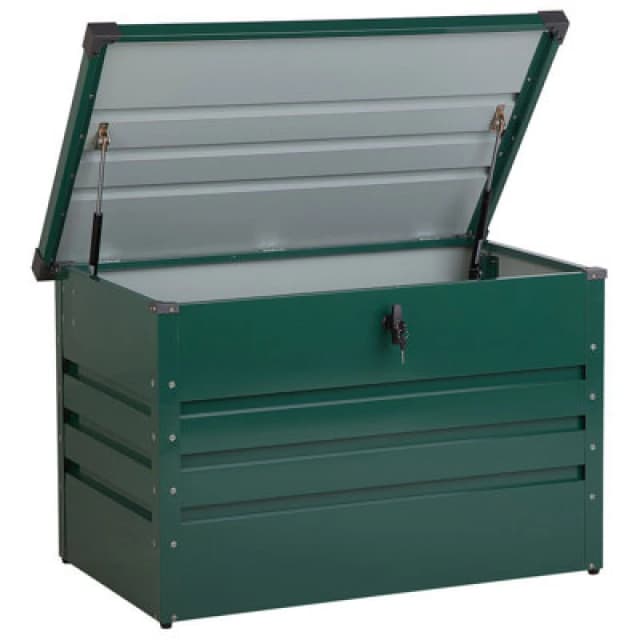 Beliani Storage Box Cebrosa 100 Cm 62cm Dark Green