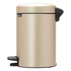 Newlcon Champagne 20 Litre Pedal Bin Beige
