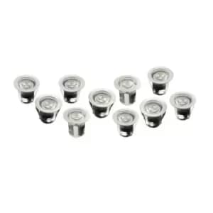 Robus VITA 3.6W Blue LED Circular IP68 Deck Lights With 10 Fittings Kit - R3LED10S-07