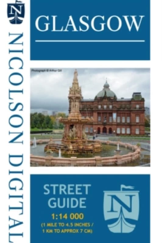 Nicolson Street Map Glasgow (Card Cover) Sheet map, folded