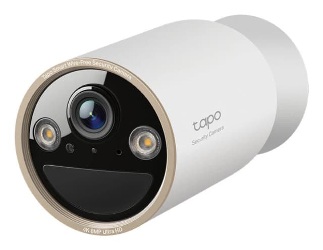 TP Link Tapo Wire-Free Indoor/Outdoor Security Camera SPEC:4K Ultra HD (3840x2160), H.265/H.264 Supported, 16x Ultra HD Digital Zoom, 2.4/5 GH