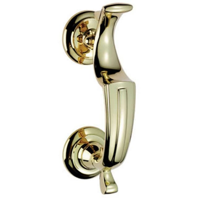 Loops Heavyweight Doctors Door Knocker 121mm Fixing Centres Stainless Brass Metallics