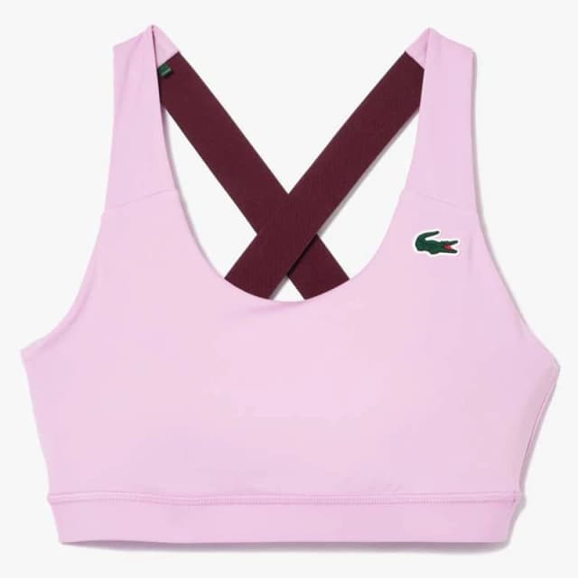 Lacoste Sport Breathable Stretch Bralette Pink female L