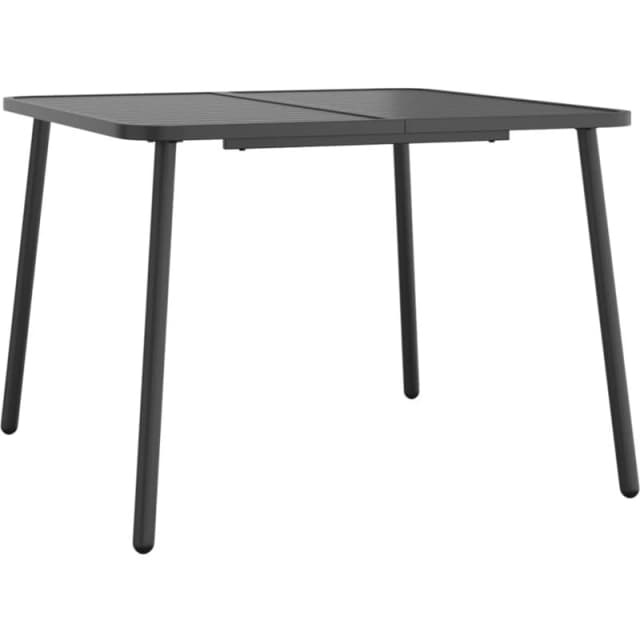 VIDAXL Garden Table Anthracite 100x100x71cm Steel Vidaxl 8720845775094