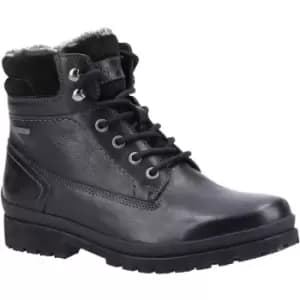 Hush Puppies Womens Annay Leather Lace Up Mid Height Boots UK Size 5 (EU 38)