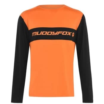 Muddyfox Long Sleeve Technical Tee Mens - Orange