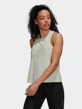 adidas Train Icons 3 Bar Logo Tank Top, Green Size XL Women