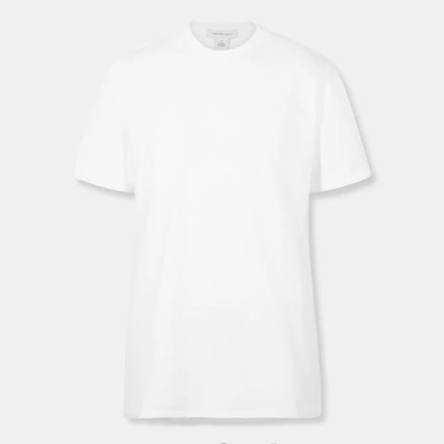 Calvin Klein Jeans Mens Short Sleeve Crew Neck T-Shirt White male S
