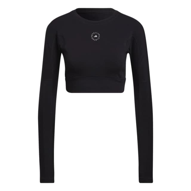adidas Long Sleeve Crop Top Black female 10 (S)