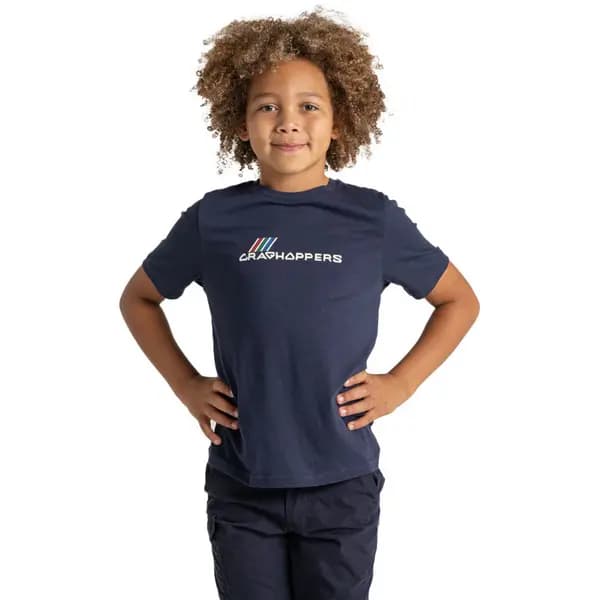 Craghoppers Boys Ellis Short Sleeve Cotton T Shirt 9-10 Years- Chest 27.25-28.75', (69-73cm)