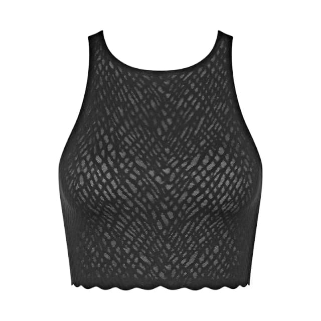 Sloggi Zero Feel Bliss Crop Top Black Women XS