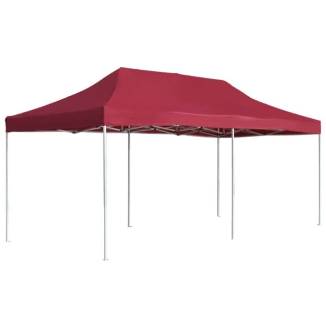 vidaXL Professional Folding Party Tent Aluminium 6x3 m Wine Red, Red 45504