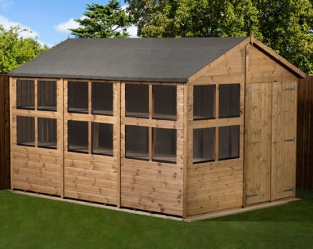 Empire Sheds Empire Apex Potting Shed 8X12 Double Door