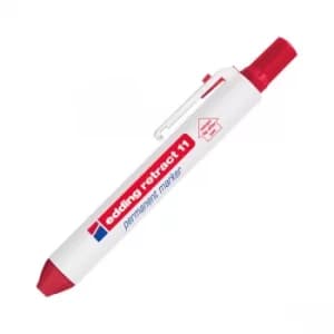 Edding 4-11-1-1002 Permanent Marker Retract 11 Red